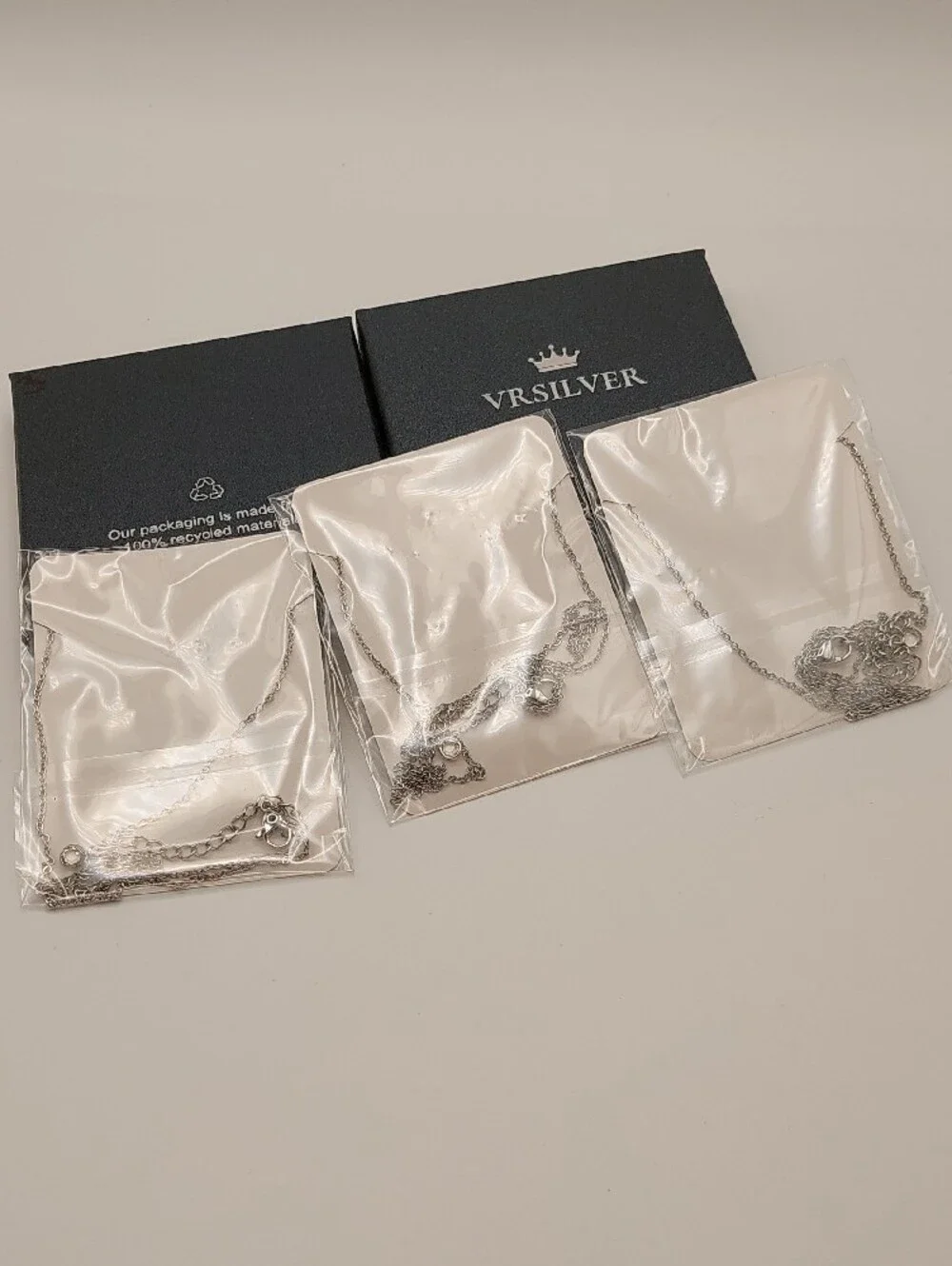 VR Silver NIB 3 Mother/Daughter LOVE Dainty Bird Necklaces
